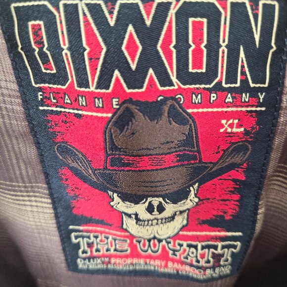 Dixxon The Wyatt Brown Plaid Bamboo Blend Button Down Long Shirt XL - Picture 6 of 13